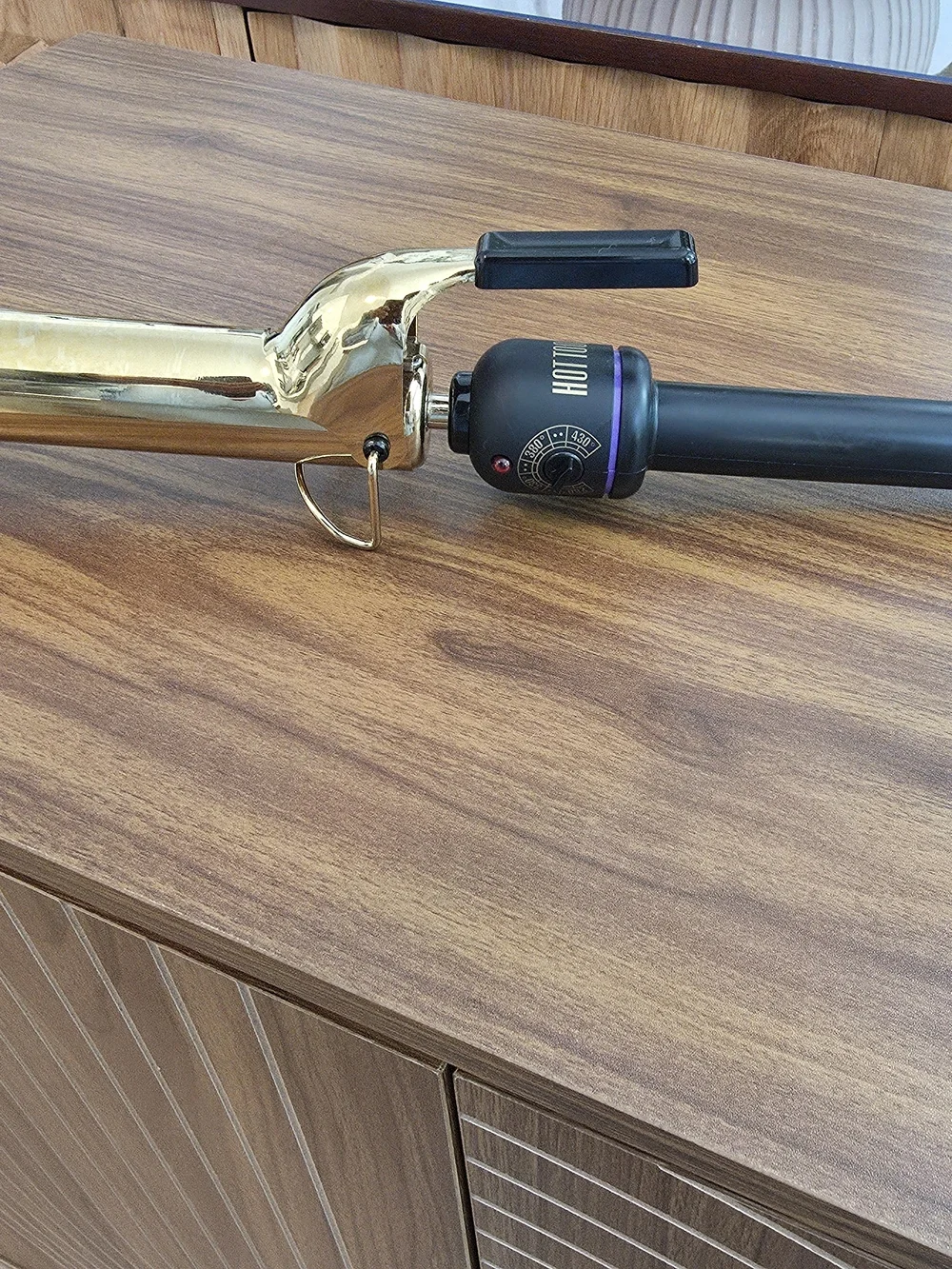 Gold Men’s Curling Iron - Professional Heat Styling Tool